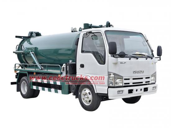 ISUZU mini septic tank vacuum truck