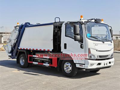 ISUZU electric truck mounted 6cbm garbage compactor