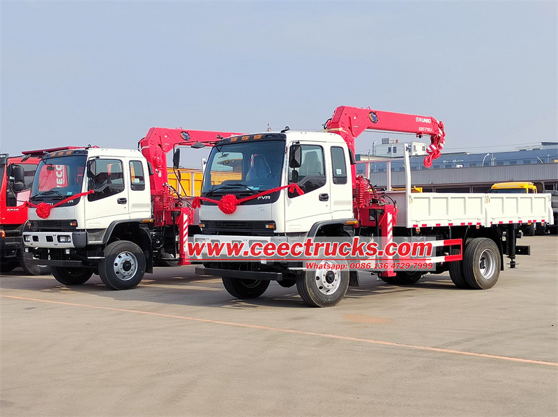 so sánh isuzu knuckle boom crane và slan boom kính thiên văn