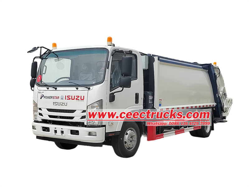 Cách vận hành xe chở rác cầu sau Isuzu 700P?