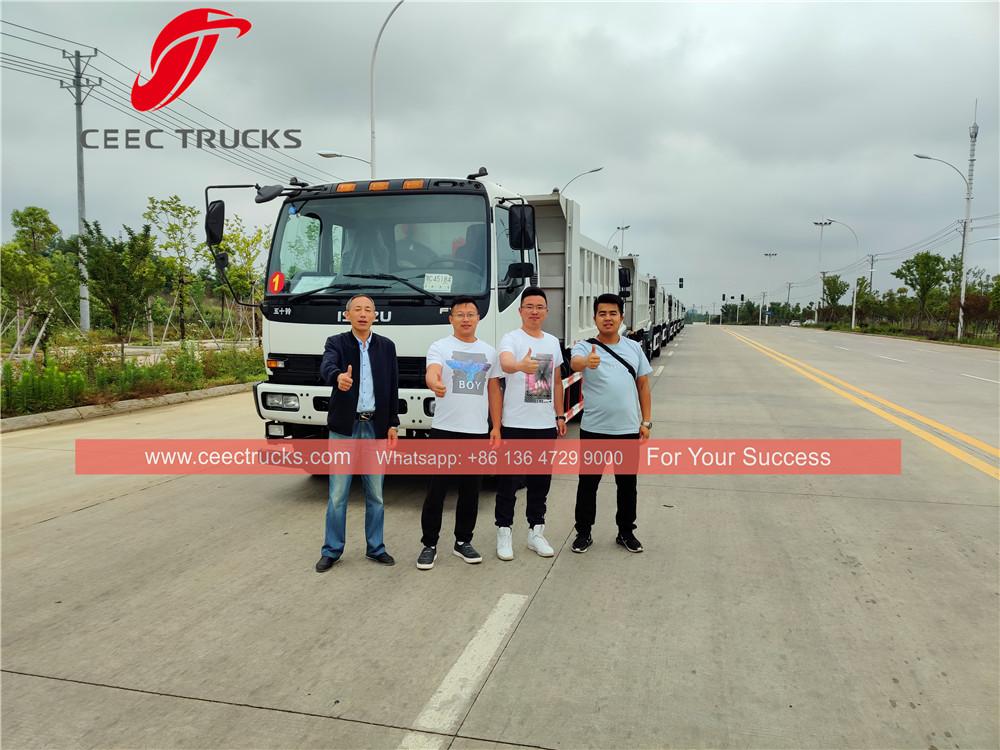 Philippine-10 chiếc ISUZU FVR xe ben xuất khẩu