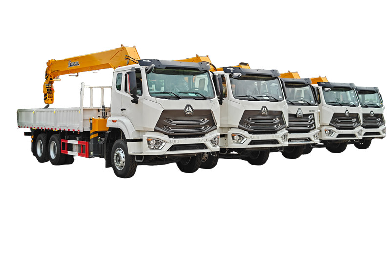 6 xe cẩu cánh tay thẳng Howo 6x4 380HP