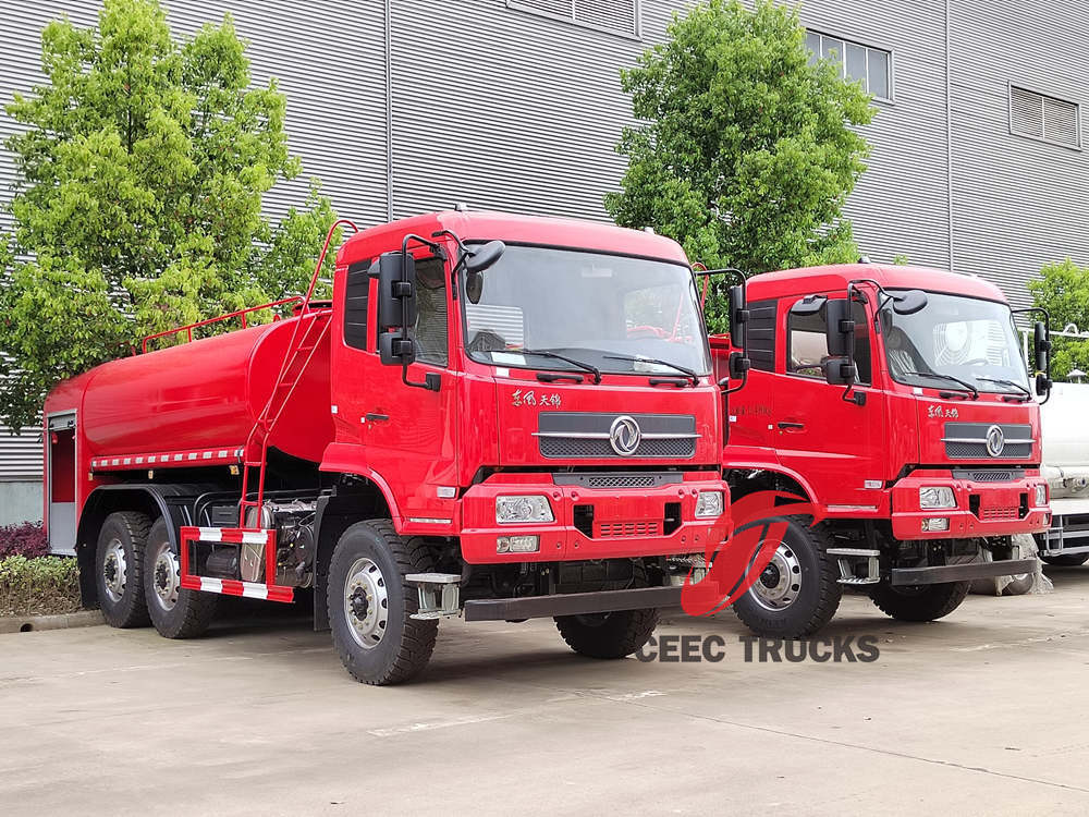 Xe tải chở nước chữa cháy quân sự DONGFENG 6x6 được xuất khẩu sang Ethiopia