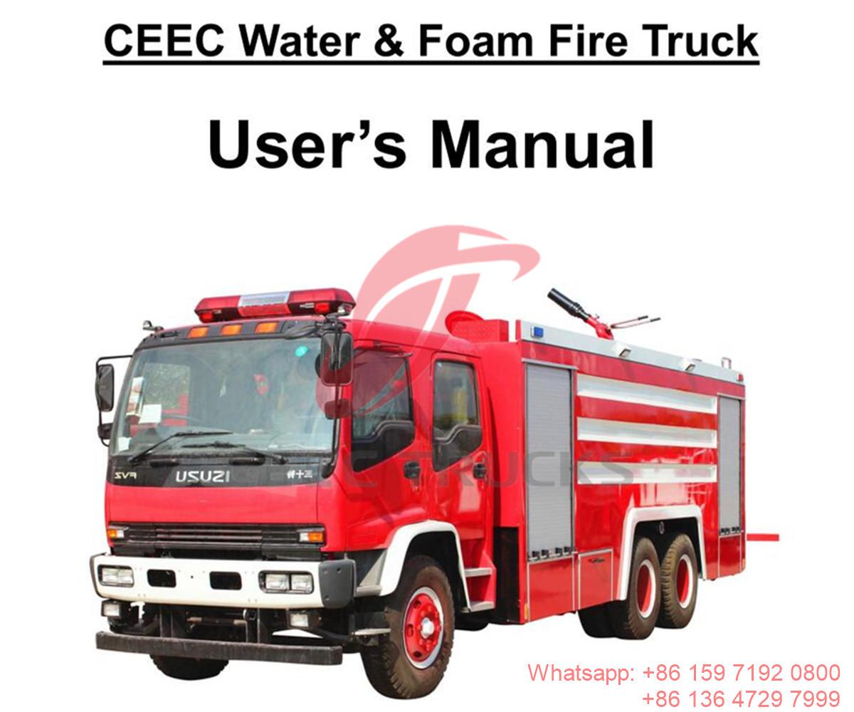 Ô-man--Hướng dẫn sử dụng xe chữa cháy nước ISUZU FVZ 6000L & 2000L