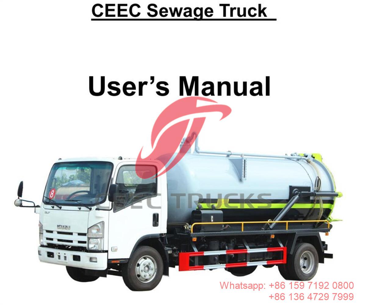 Dubai--Hướng dẫn sử dụng xe tải chở nước thải ISUZU ELF 8000L