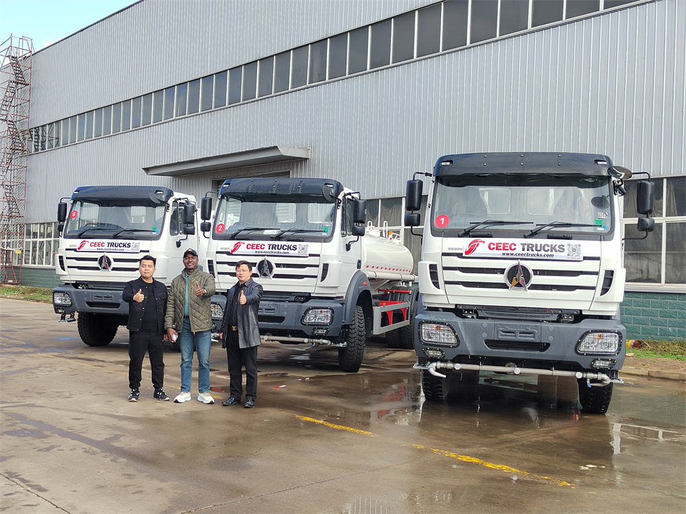 Khách hàng Tanzania đặt hàng 5 xe bồn địa hình Beiben 1929