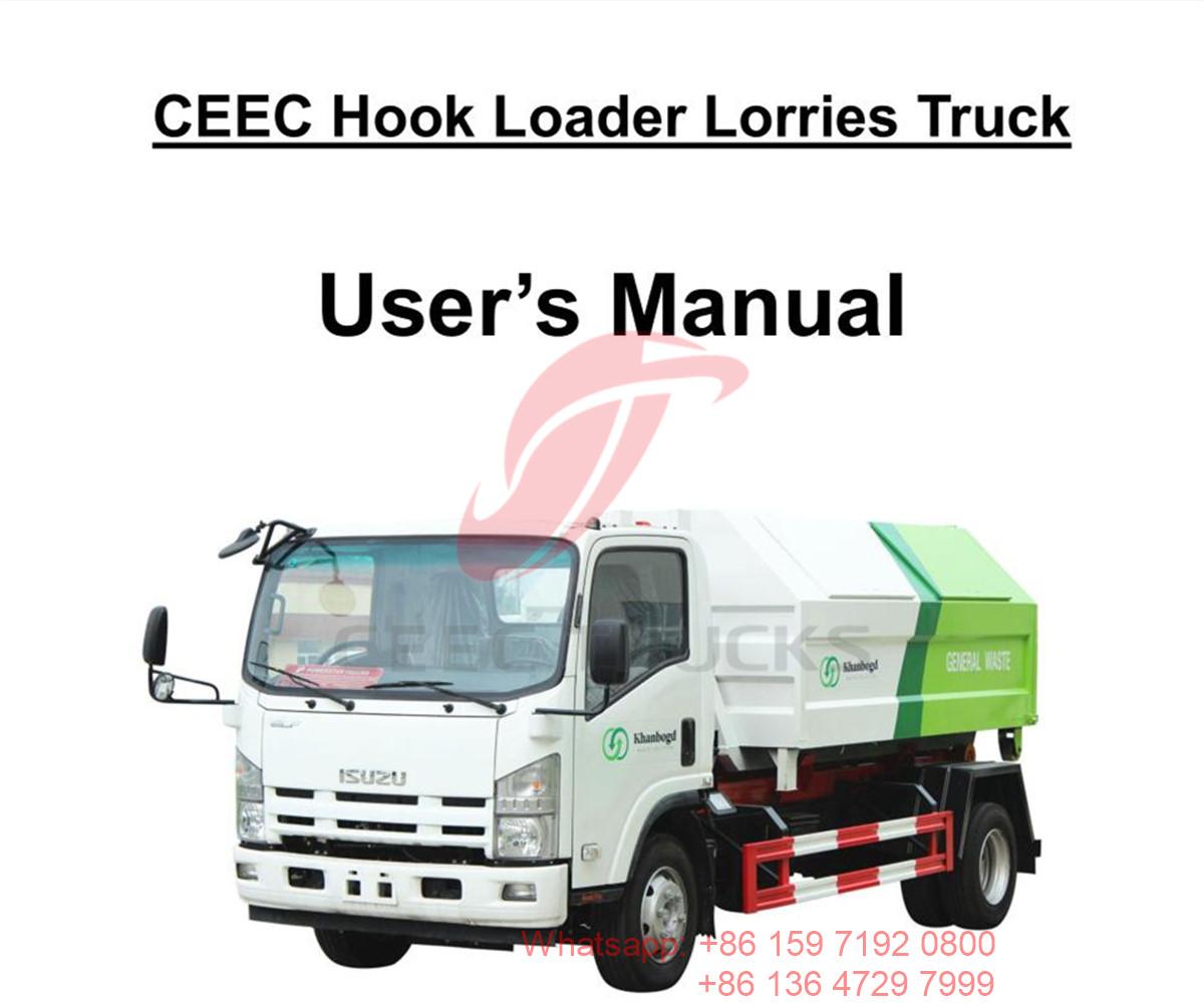 Mông Cổ--Hướng dẫn sử dụng xe tải móc cẩu ISUZU 8CBM